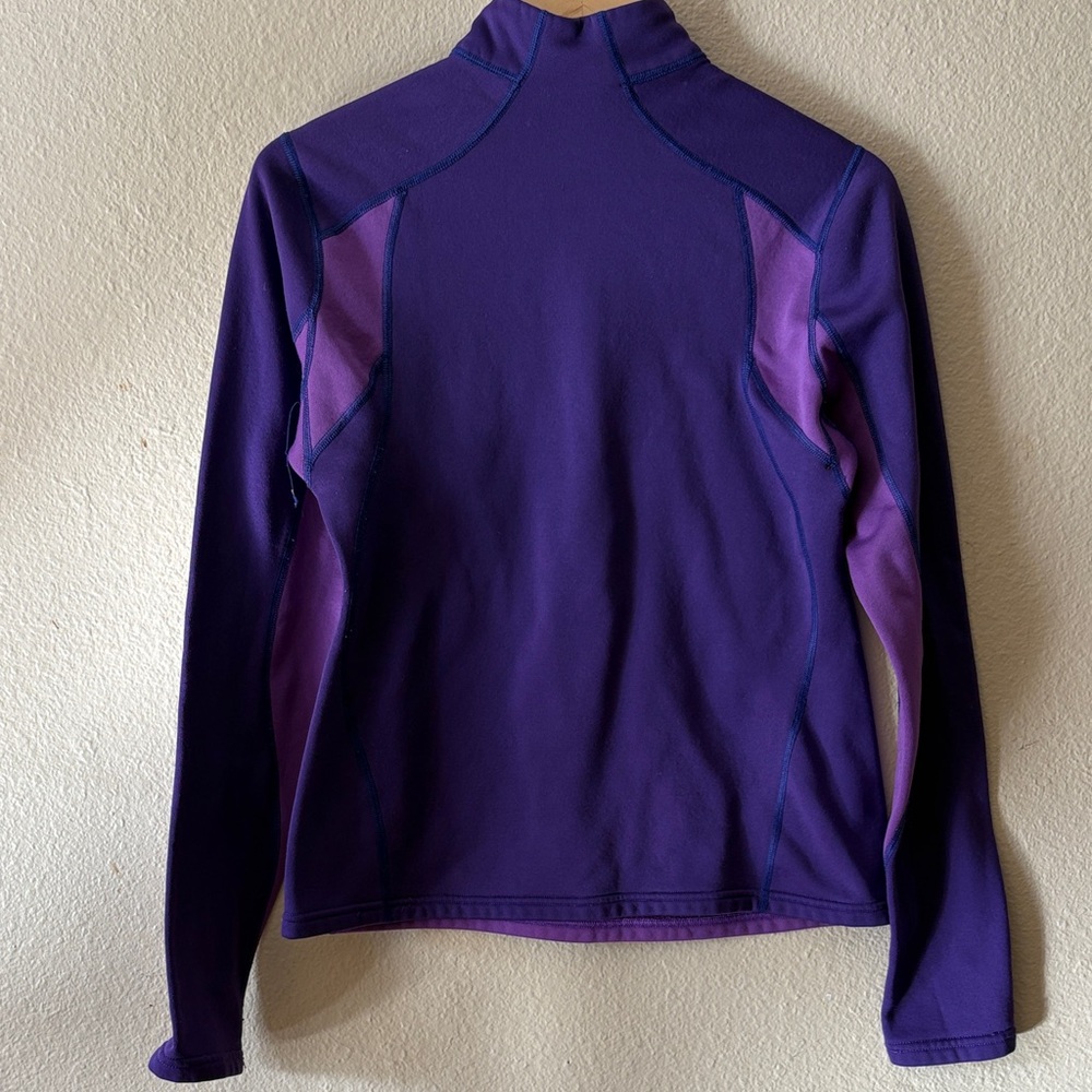 Patagonia Polartec Fleece Quarter Zip Women’s M Purple Pullover - Picture 5 of 11